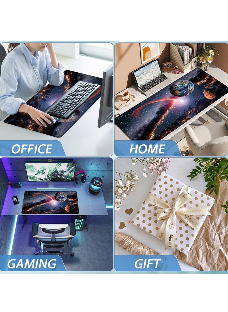 Generic Earth Galaxy Gaming Mouse Pad – Gaming  Mat XL Size Anti Slip Base – Speed Edition | 70 X 30 cm  - Image 4