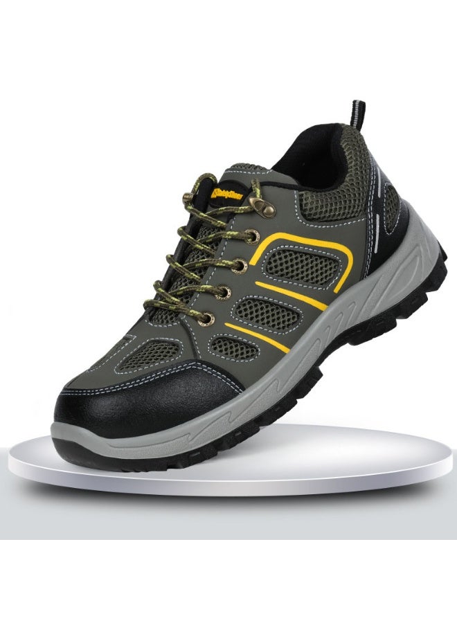 NIBEMINENT ArmorToe Steel Toe Anti-smash Anti-stabbing Safety Shoes Breathable Wear-resistant Lightweight Work Shoes Non-slip - Image 1