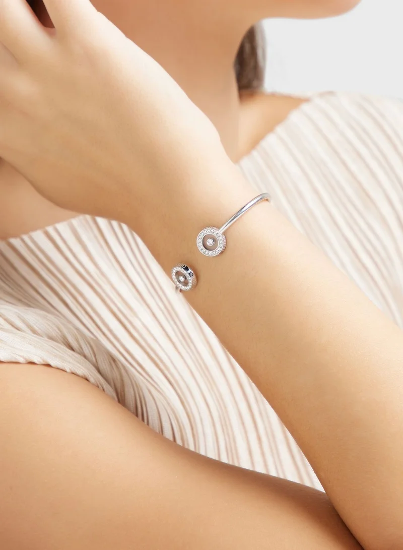 GUESS Pave Circle Flexi Bangle Bracelet