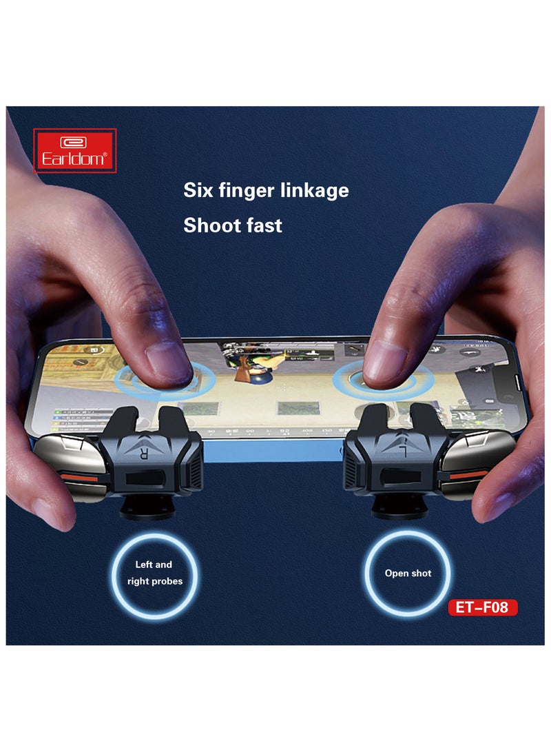 Earldom ET-F08 Mobile Game Trigger Controller – Shoot & Fire Button Joystick for iOS and Android Smartphones - Image 5