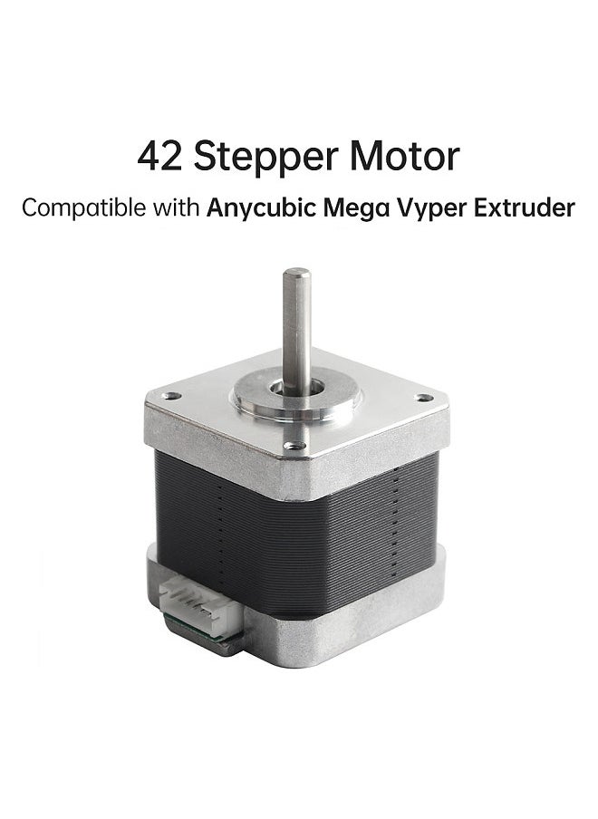 Generic - 42 Stepper Motor 2 Phase 1.8° Degree Step Angle Low Noise Compatible with Mega Vyper Extruder without Connecting Cable 3D Printer Part - Image 1