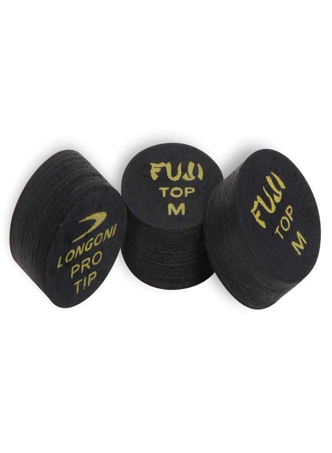 Longoni Fuji Pool Billiard CUE TIP - Black - Medium - 13 or 14 mm (14 mm) - Image 2