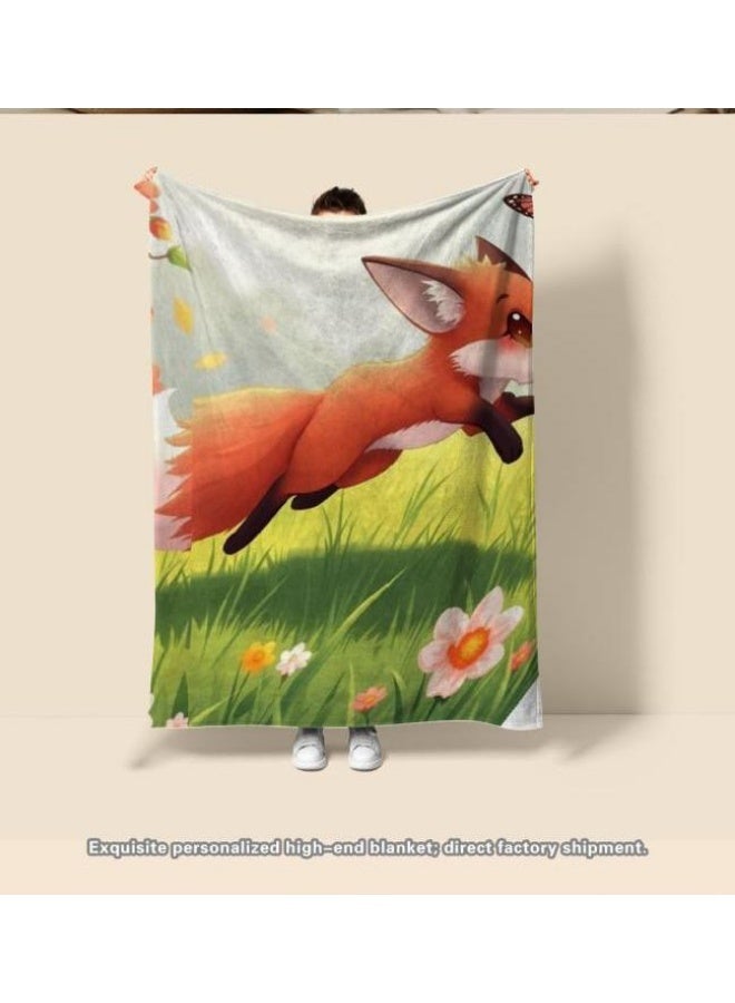 general Baby and children's cartoon flannel thin blanket (warm and comfortable, suitable for sleep, games) 70cm*100cm - 545 - Image 1
