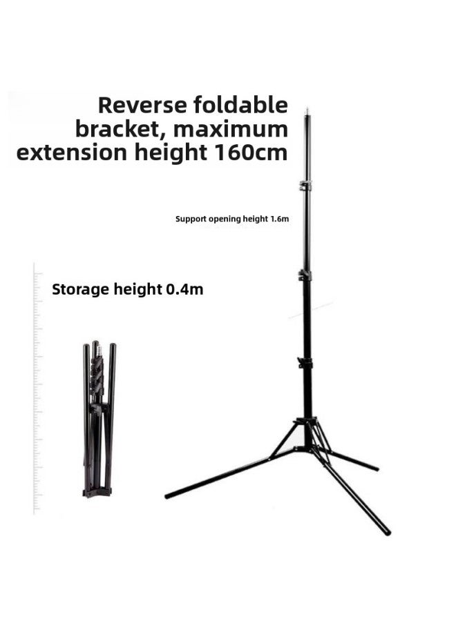 36 بوصة 180 وات عالية الطاقة 12 أنبوب LED ضوء حي قابل للطي 12 ذراع ضوء 12 مخلب ضوء تصوير فوتوغرافي ضوء حي للجمال - المواصفات: 1.6 متر عكسي قابل للطي - Image 1