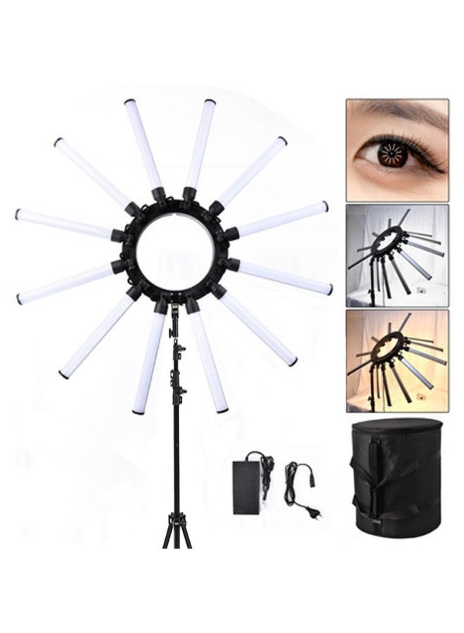 36 بوصة 180 وات عالية الطاقة 12 أنبوب LED ضوء حي قابل للطي 12 ذراع ضوء 12 مخلب ضوء تصوير فوتوغرافي ضوء حي للجمال - المواصفات: 1.6 متر عكسي قابل للطي - Image 5