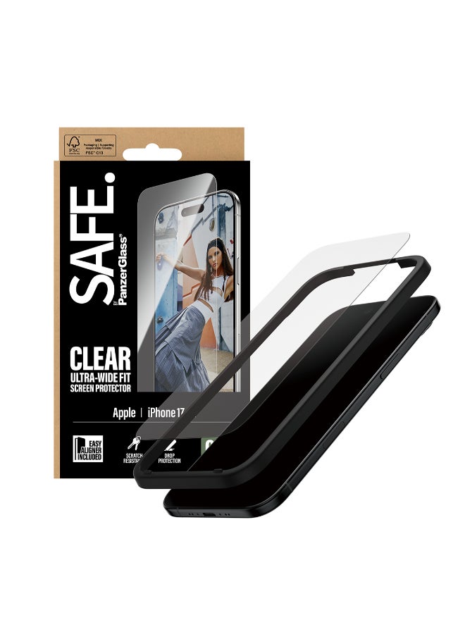 SAFE iPhone 17 Air Screen Protector 6.9", Ultra Wide Fit Tempered Glass, Edge to Edge Drop Protection, Scratch Resistant, Case Friendly, w/ Easy Install Aligner - Clear - Image 4