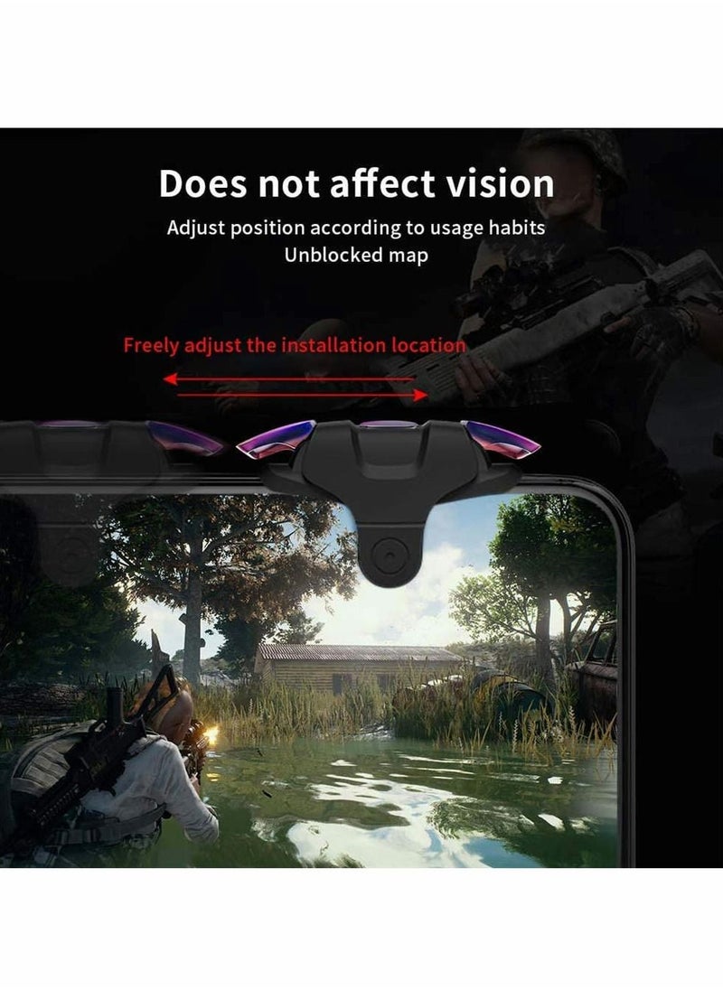 KASTWAVE - Bluetooth Phone Controller PUBG Mobile Game Controller Trigger, Upgraded Controllers Colorful Trigger Sensitive Shoot and Aim Button for Knives Out/ Rules of Survival/ Pubg Trigger - Image 1