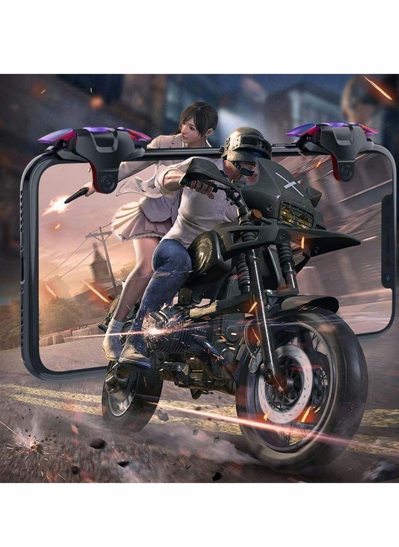 KASTWAVE - Bluetooth Phone Controller PUBG Mobile Game Controller Trigger, Upgraded Controllers Colorful Trigger Sensitive Shoot and Aim Button for Knives Out/ Rules of Survival/ Pubg Trigger - Image 1