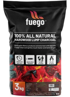 Fuego Fuego 3KG BBQ Natural Charcoal  - Image 1
