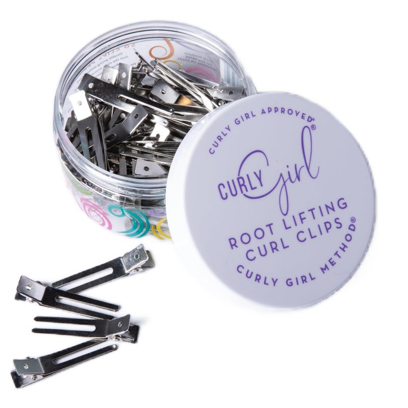 Curly Girl 50 Double Prong Root Lifting Hair Clips for Adding Volume to Curly Hair