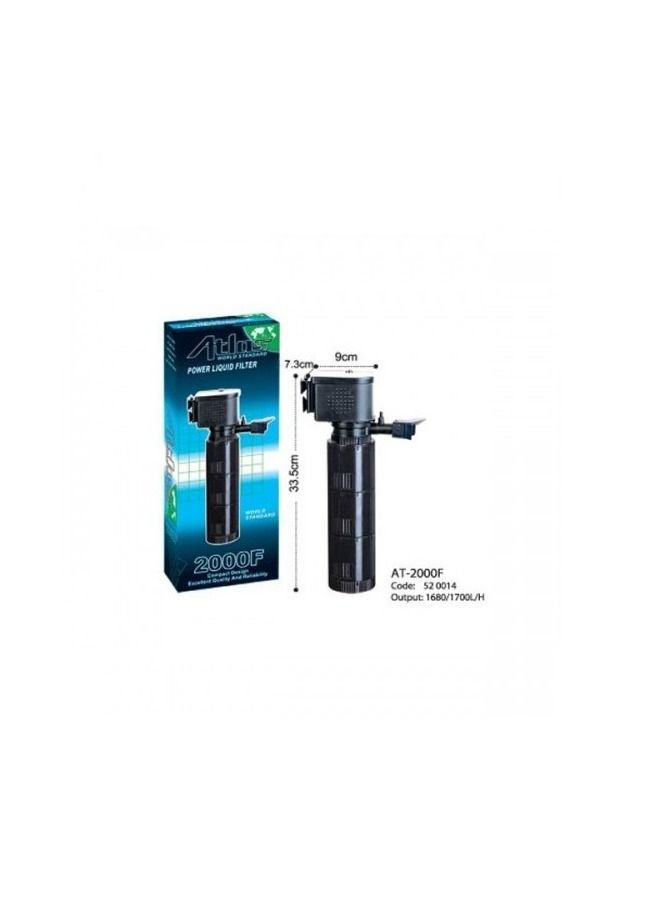 KWZONE فلتر داخلي أكواريوم كيو زون سلسلة AT لخزان السمك أسود - Image 1