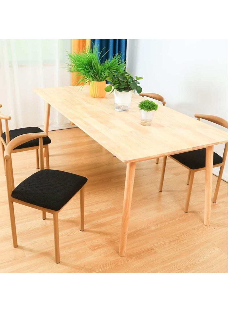 كابتن تيك Seat Covers for Dining Chairs Set of 4 Dining Room Chair Covers Kitchen Chair Seat Cover Chair Cushion Covers Stretch Chair Protectors Covers - Image 2