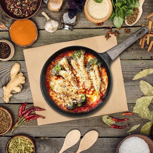 RichAxis Non Stick Ceramic Frying Pan – Heavyweight Scratch-Resistant Pan with Even Heat Base & Stay-Cool Handle | Ideal for Gas & Induction | Premium Non Stick Ceramic Cookware(24 CM) - Image 1