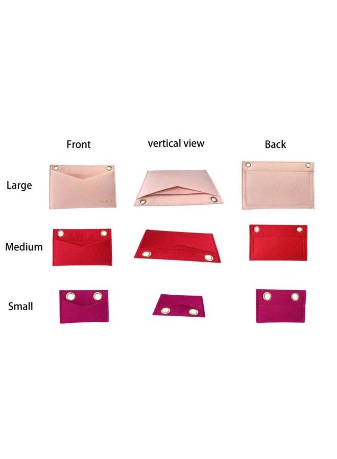 YESIKIMI 1 Set(3pcs) Felt Purse Organizer Insert with Chain Conversion Kit For Kirigami Pochette… - Image 2