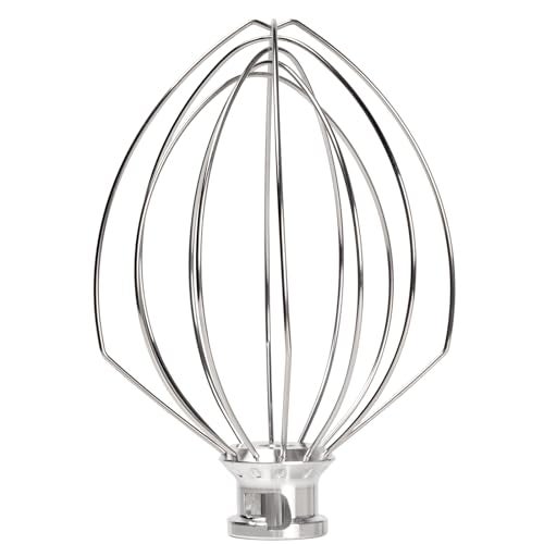 Moloudan Wire Whip Attachment for KitchenAid 5 Quart Bowl-Lift Stand Mixer, K5AWW Replacement 6-Wire Whip, Egg Cream Stirrer, Cake Mayonnaise Whisk - Image 1