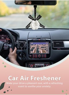 Sweet Life 5PCS Car Air Freshener, Blue Wind Chime Freshener, Aroma Ceramic Stone for Car, Bathroom, Office, Wardrobe Fragrance  - Image 3