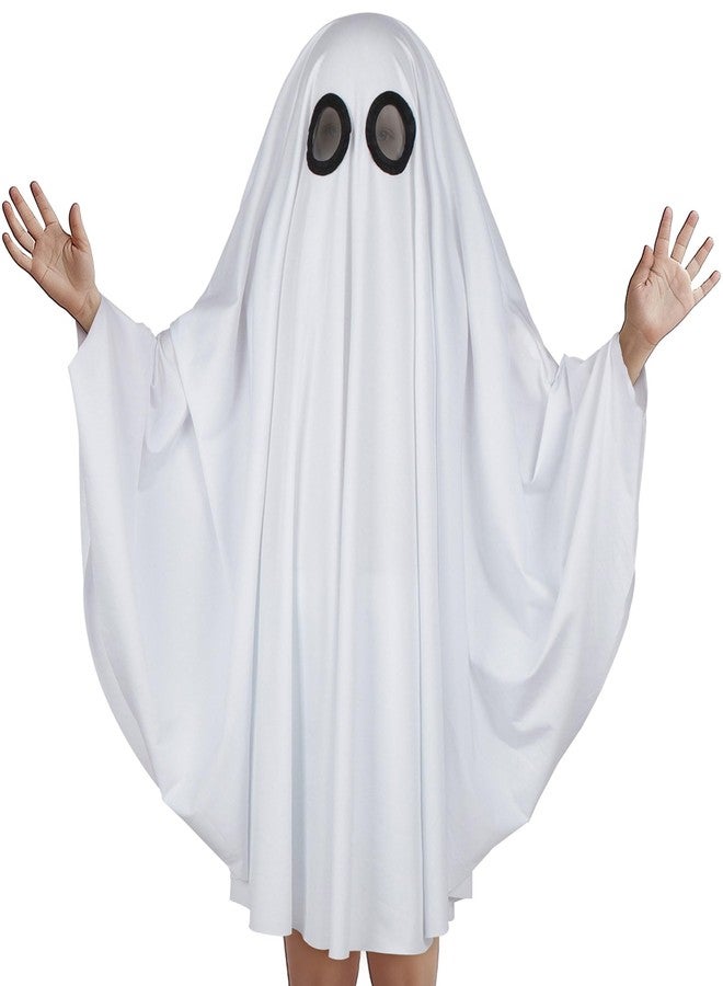 HOMELEX Kid Ghost Costume Boy Spooky Gown Girl Halloween White Dress Cosplay - Image 1