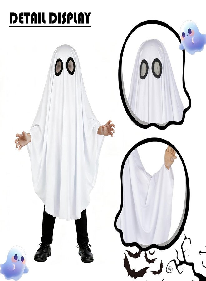HOMELEX Kid Ghost Costume Boy Spooky Gown Girl Halloween White Dress Cosplay - Image 4