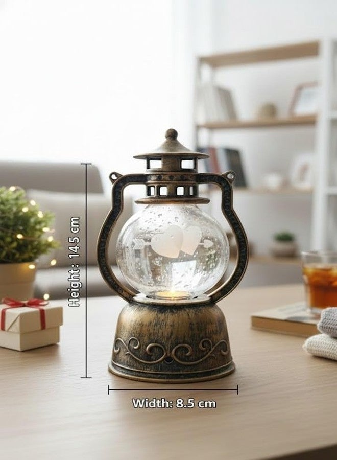 Birud 3D Love Heart Crystal Ball Night Lamp, Engraved 2 Hearts with Arrow Design Night Lamp, Creative Engraved LED, Night Light for Gift & Decor (14.5 cm x 8.5 cm) - Image 4