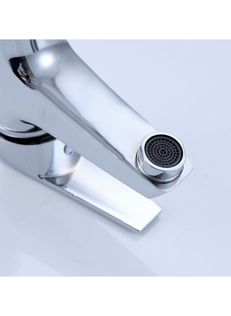 Beauenty High Puality Stainless Steel Basin Faucet With Single Handle And Single Hole Hot And Cold Control, Suitable For Bathroom Washbasin - Image 4