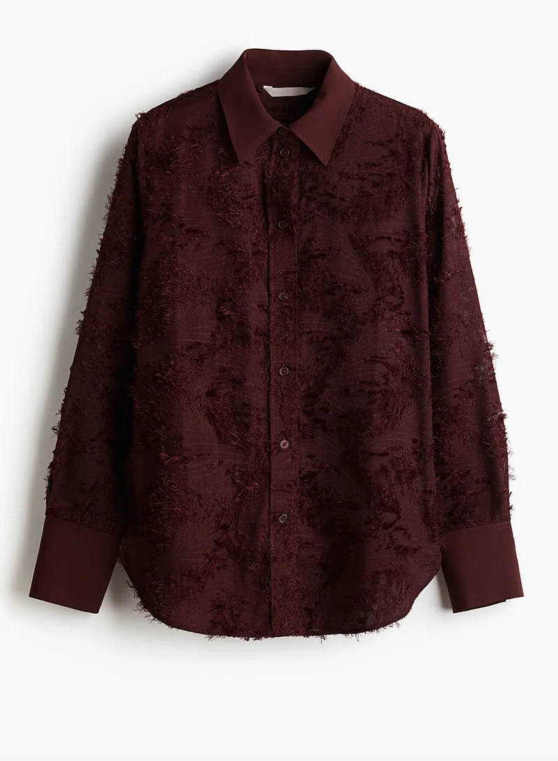 H&M Textured-Weave Shirt