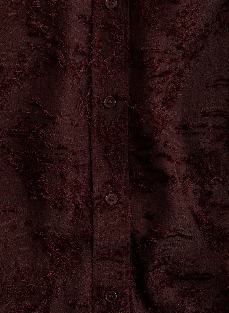 H&M Textured-Weave Shirt