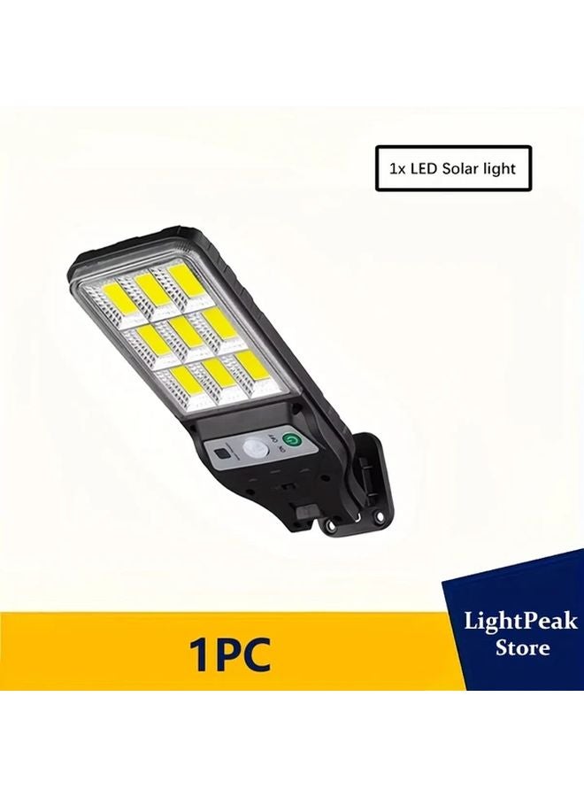 1pc Outdoor LED Solar Light Motion Sensor Wall Lamp 3 Modes Security Lighting - Image 1