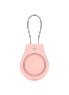 Suitable For Apple Airtag Protective Cover Locator Anti-loss Device Three-proof All-inclusive Safety Lock Metal Rope Protective Cover-Color:Pink-Applicable Models:Suitable For Apple Airtag Protective Case