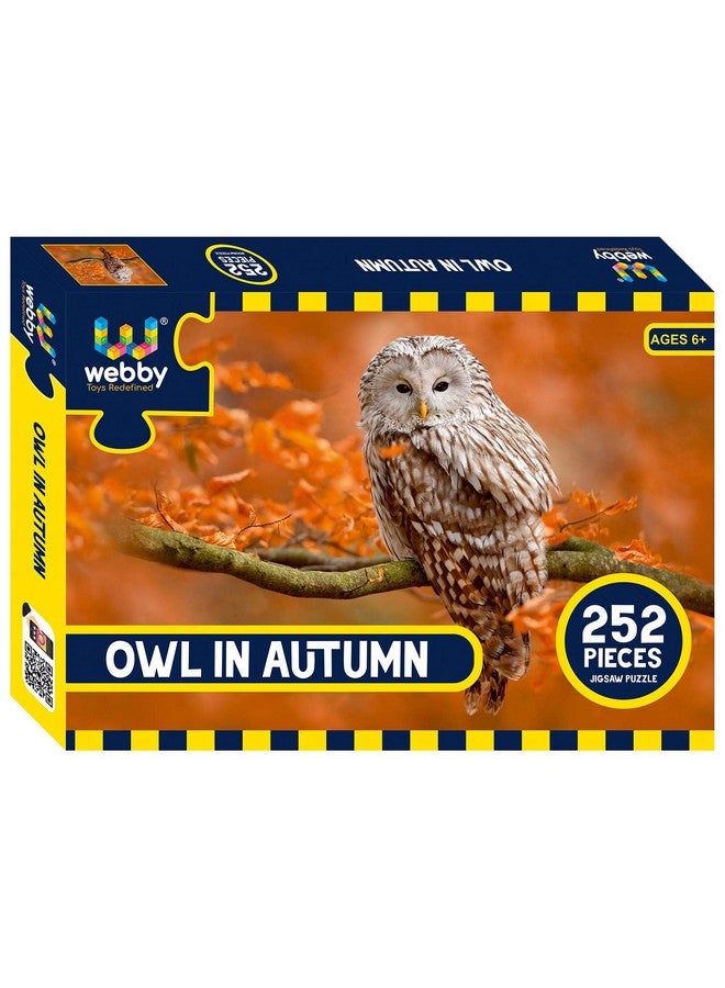 Webby Kids Owl in Autumn Jigsaw Puzzle,252 Pieces,Multicolor - Image 1