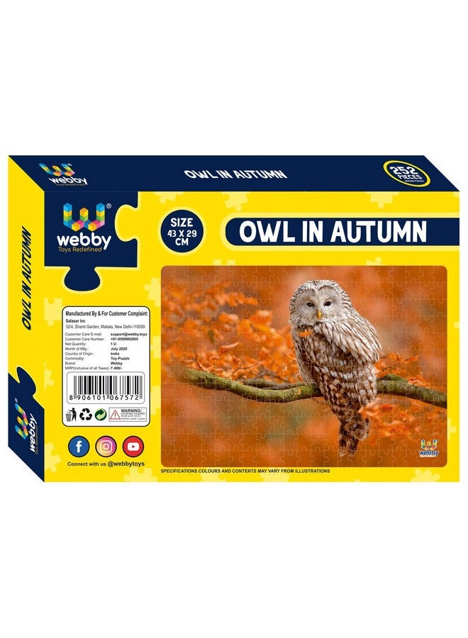 Webby Kids Owl in Autumn Jigsaw Puzzle,252 Pieces,Multicolor - Image 5