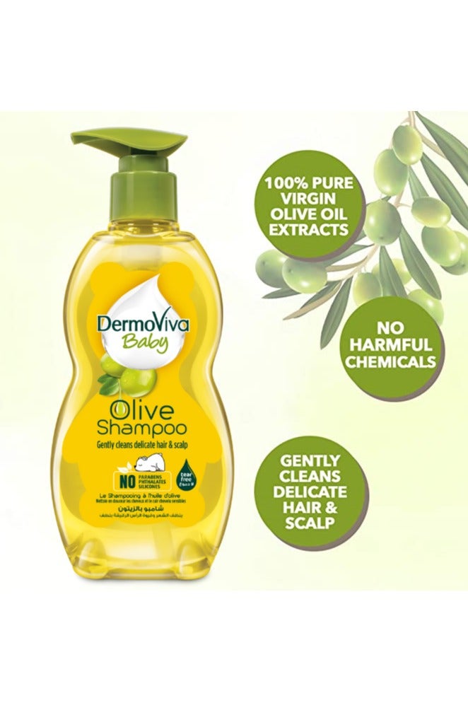 DermoViva Baby Olive Oil Gentle Shampoo And Moisturizing Lotion - Image 3