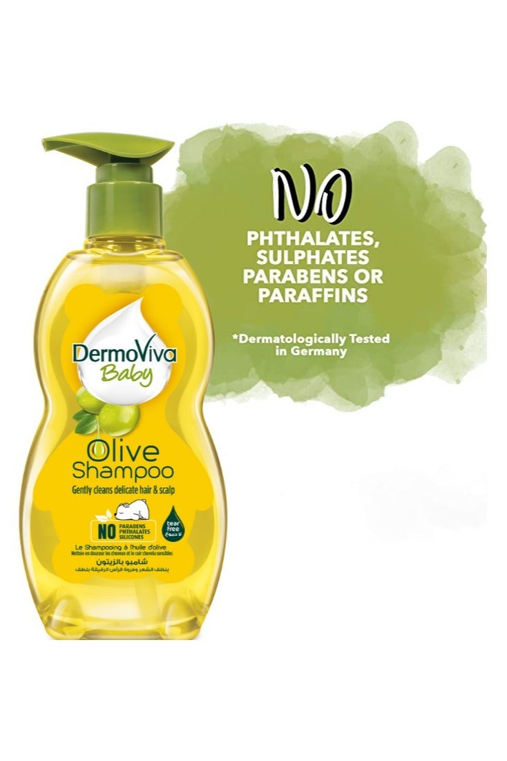 DermoViva شامبو وزيت ترطيب زيت الزيتون للأطفال - Image 5