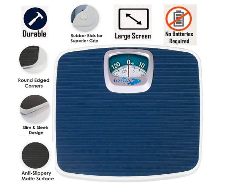 IONIX "Camry Model" Weight machine, Analog weighing scale for Human body, Weighing machines, Body Weight machine Weight machine Analog Machines for Body Weight Non Digital 120 Kg capacity Multicolor… - Image 2