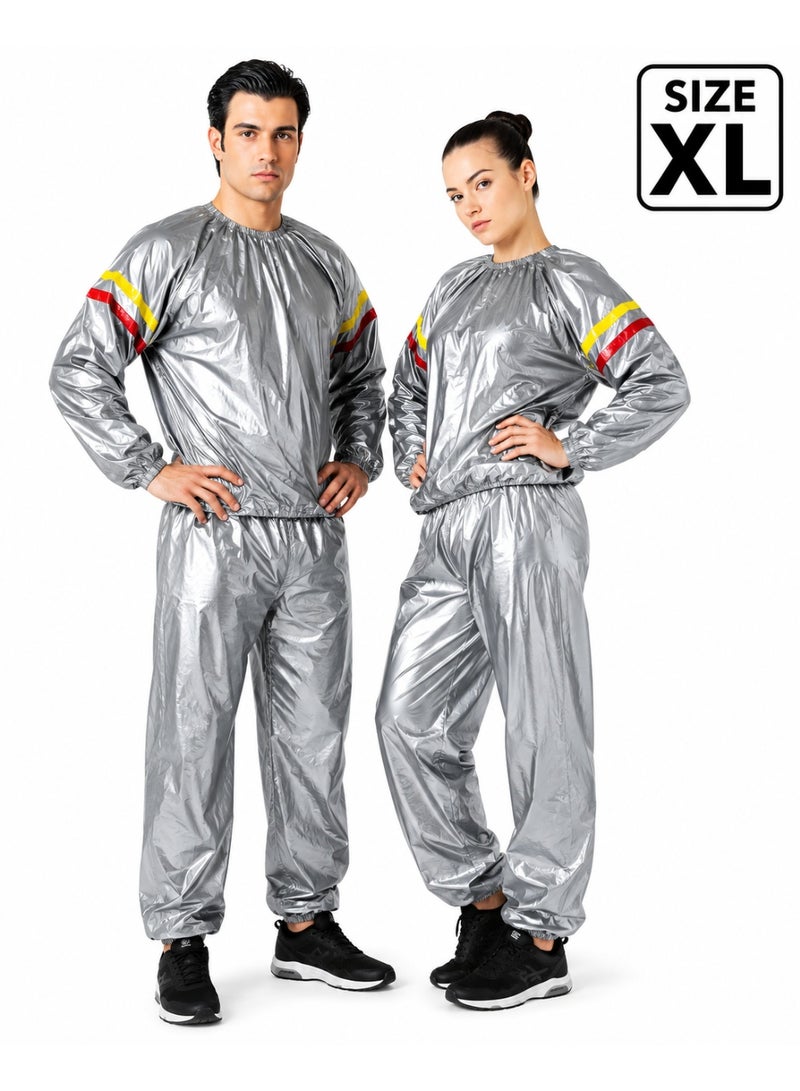 1-Piece Thermal Sauna Suit Size XL For Men & Women, Sweat Enhancing Fitness Training Suit - Image 2