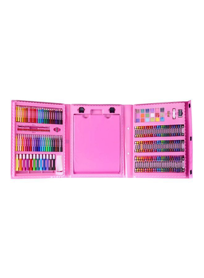 H&B 208-Piece Art Drawing Set Pink/Blue - Image 1