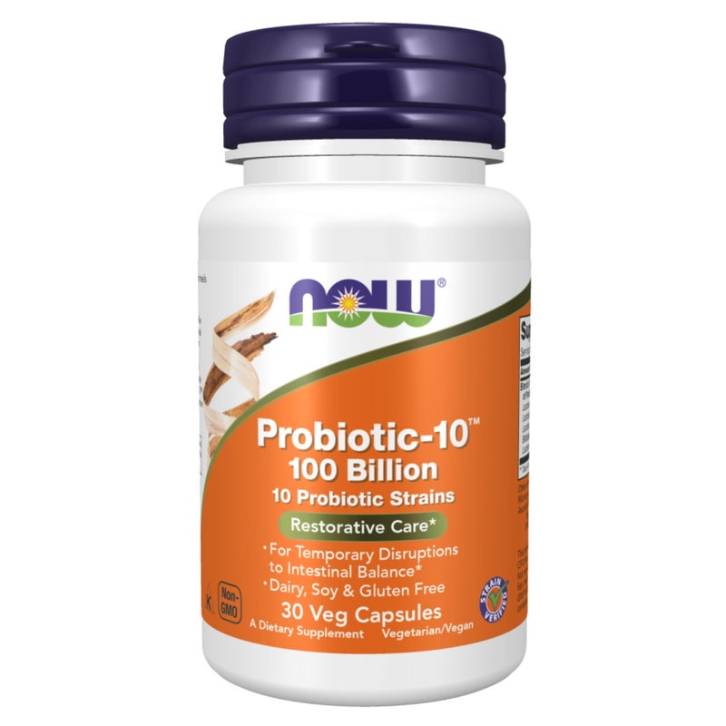 Now Foods Probiotic-10 100 Billion Veg Capsules 30's - Image 1