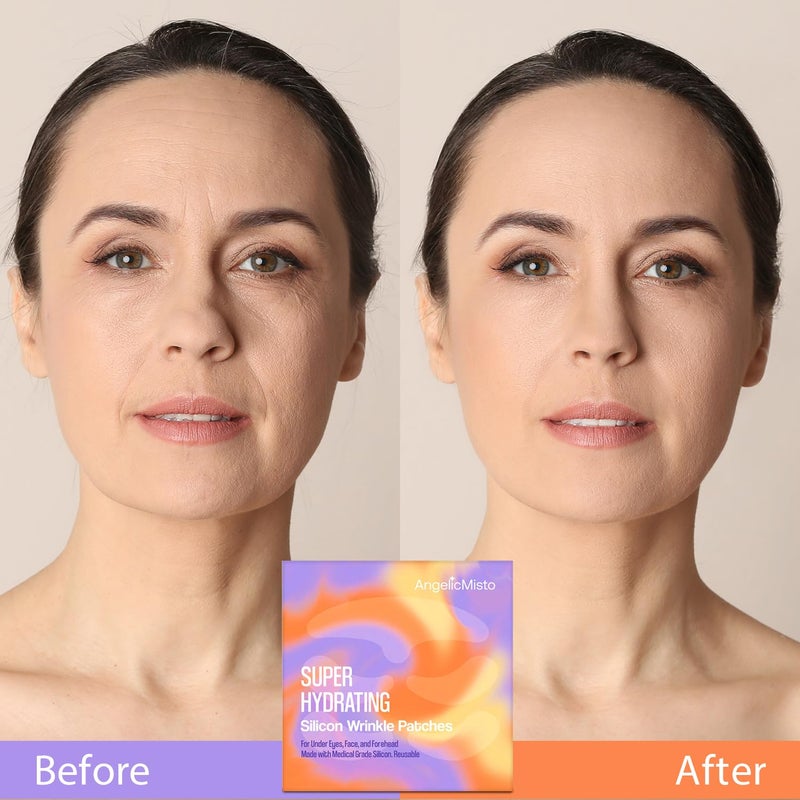 AngelicMisto Reusable Silicone Patches for Under Eye, Face and Forehead Wrinkles - Image 4