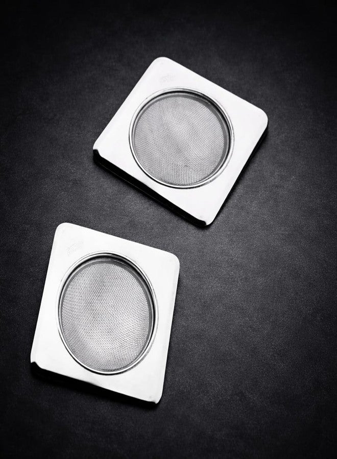 PARVLUXE Square Sink Strainer | 304 Stainless Steel Drain Cover with Fine Mesh Filter | Anti-Clogging Kitchen & Bathroom Drain Protector | Rustproof, Durable, Universal Fit (11.5 cm) - Image 5