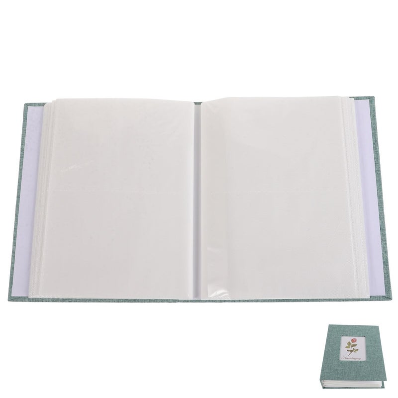 6 بوصة 200 صفحة ألبوم صور أخضر كتاب ذكريات سكرابوك DIY صور عائلية - Image 2
