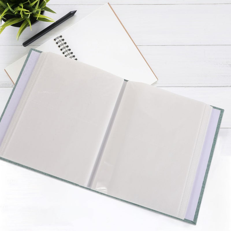 6 بوصة 200 صفحة ألبوم صور أخضر كتاب ذكريات سكرابوك DIY صور عائلية - Image 5