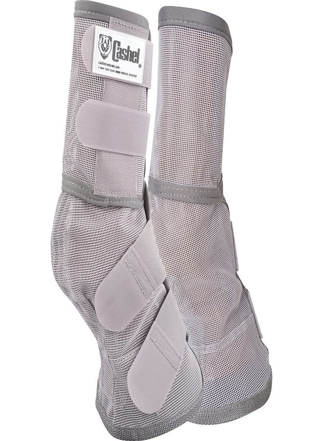 Cashel Crusader Horse Leg Guard Fly Boots 3, Grey, Warmblood, (CASC-LG3) - Image 1