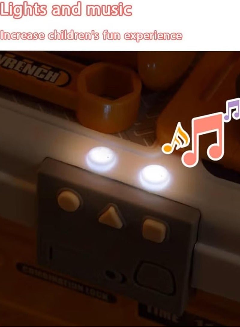 مجموعة ألعاب مطبخ للأطفال، لعبة تظاهر بالطهي، مجموعة طعام واقعية من 44 قطعة، مجموعة ألعاب محاكاة للوجبات السريعة للأطفال، أدوات مطبخ وأدوات طهي ولعب أدوار، ألعاب تعليمية منزلية مع صوت وضوء - Image 3