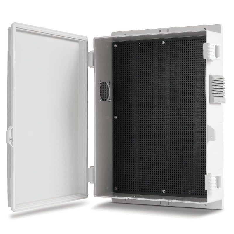 Namunanee Outdoor Electrical Junction Box ABS Water Resistant Enclosure with Internal Mounting Panel Hinged Cover 157 H 11 L 41 W