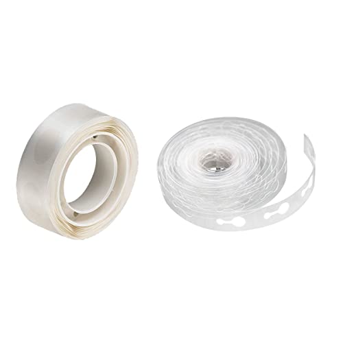 Just Party Adhesive Glue Dot & 5 Meter Arch Strip Combo For Wedding/Anniversary/Birthday Decoration-Plastic, 1 Roll Each 100 Pcs, Transparent - Image 1