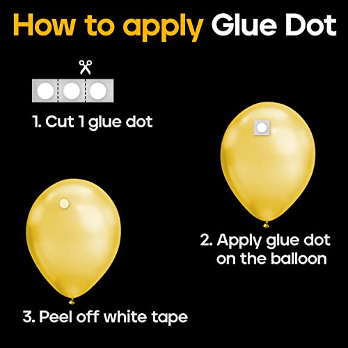 Just Party Adhesive Glue Dot & 5 Meter Arch Strip Combo For Wedding/Anniversary/Birthday Decoration-Plastic, 1 Roll Each 100 Pcs, Transparent - Image 3