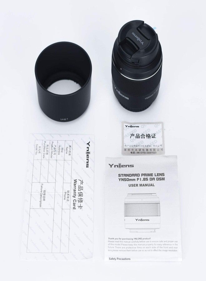 يونجنيو عدسة YONGNUO 50F1.8S DA ذاتية التركيز لكاميرات سوني ذات حامل E-Mount APS-C، فتحة عدسة كبيرة F1.8، هيكل معدني خفيف الوزن، متوافقة مع A6100/A6400/A6600/ZV-E10/A5100/A6000/A6300/A6500 (50mm F1.8S DA DSM) - Image 3