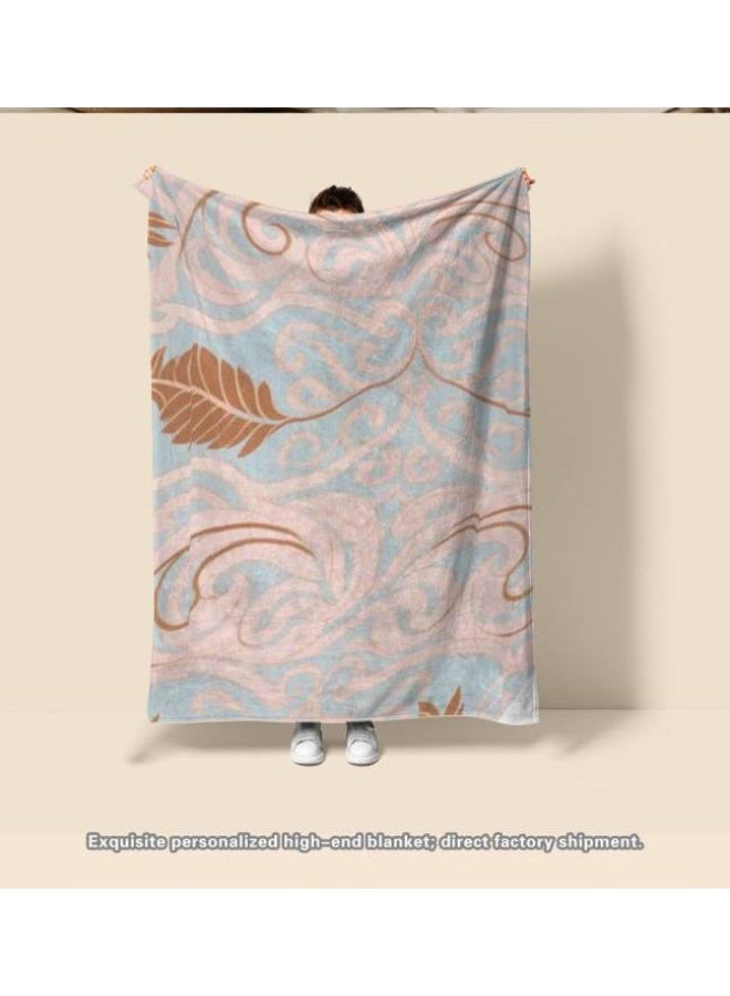 general Traditional flannel thin blanket (warm and comfortable, suitable for sleeping, playing games, dust removal and sandproof) 150cm*200cm - 41 - Image 5