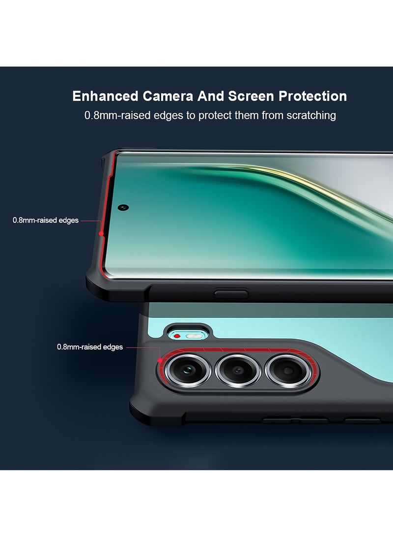 For Tecno Camon 40 Pro 5G Case, Camera Lens Protection Back Cover, TPU+PC Shockproof Bumper Mobile Phone Case, Anti-Yellowing Slim Fit Protective Casing  - Image 2