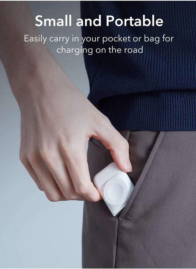 ESR ESR Portable Charger for Apple Watch, Certified Made for Apple Watch, Small and Portable, Magnetic Cover, Fast Magnetic USB-C Charging for Apple Watch Ultra, Series 8/7/6/5/4/3/2/1, and SE  - Image 3