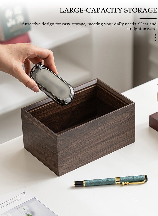 DUNISO Wood Tissue Box Cover, Modern Tissue Box, Decorative Paper Box, Napkin Holder, Tissue Box Dispenser Box for Facial Tissue, Napkins, Dryer Sheets, Facial Tissue Holder for Bathroom, Countertop, Kitchen, Bedroom Dresser and Office Room - Image 3